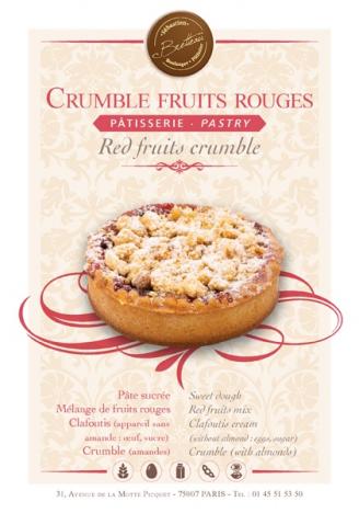 Crumble aux fruits rouges