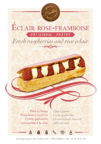 Eclair rose-framboise