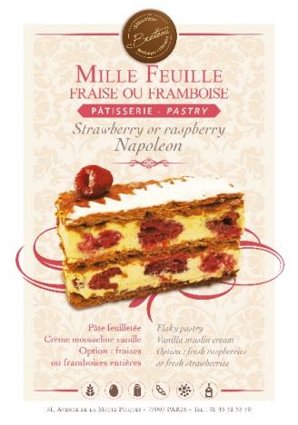 Mille feuille fraise ou framboise