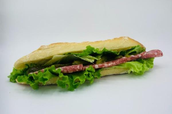 Le snacking en boulangerie - Snacks, sandwichs à Paris 7  Sandwich - Salade Rosette et cornichons 